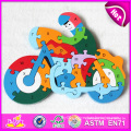 Super-Quality Educational Wooden Brain Teaser Alphbet Puzzle for Children W14I022